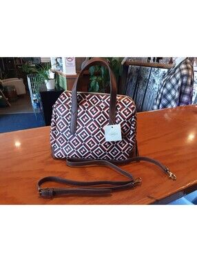 Fossil Purse (vintage) NWT Sydney Satchel Red Multi Colored